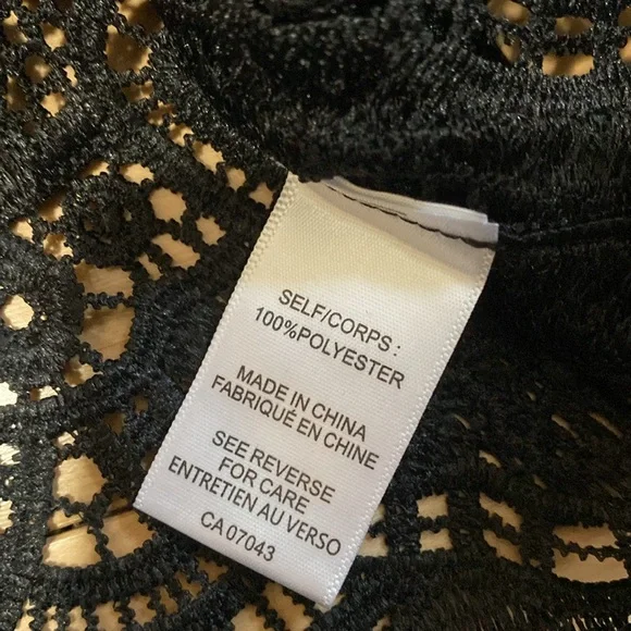 Joie Elegant Black Lace Blouse with Gorgeous Collar - Picture 8 of 15